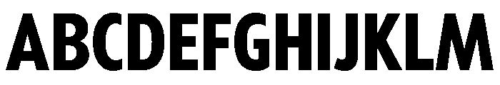 Tempo Extra Condensed Extra Bold Font UPPERCASE