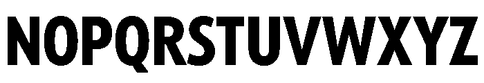 Tempo Extra Condensed Extra Bold Font UPPERCASE
