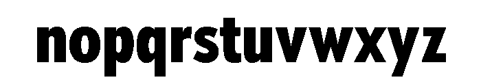 Tempo Extra Condensed Extra Bold Font LOWERCASE