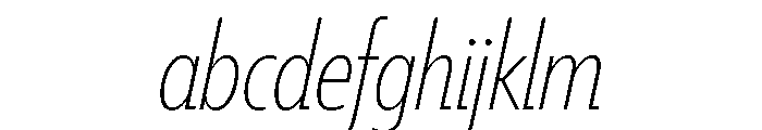 Tempo Extra Condensed Extra Light Italic FONT
