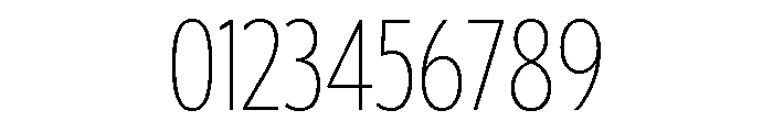 Tempo Extra Condensed Extra Light Font OTHER CHARS
