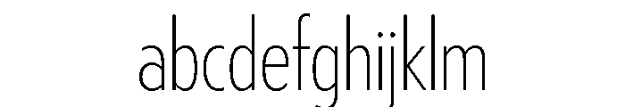 Tempo Extra Condensed Extra Light FONT