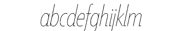 Tempo Extra Condensed Hairline Italic FONT