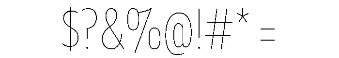Tempo Extra Condensed Hairline Font OTHER CHARS