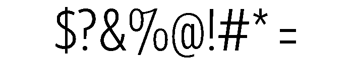 Tempo Extra Condensed Light Font OTHER CHARS