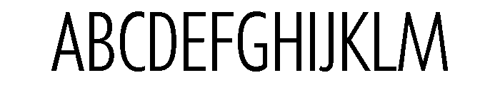 Tempo Extra Condensed Light Font UPPERCASE