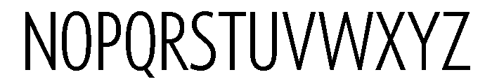 Tempo Extra Condensed Light Font UPPERCASE