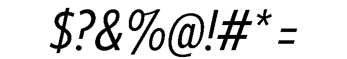 Tempo Extra Condensed Regular Italic Font OTHER CHARS