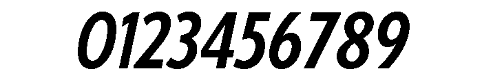 Tempo Extra Condensed Semi Bold Italic Font OTHER CHARS