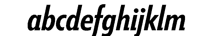 Tempo Extra Condensed Semi Bold Italic FONT