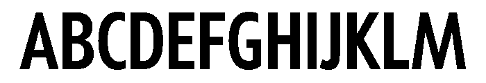 Tempo Extra Condensed Semi Bold Font UPPERCASE
