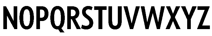 Tempo Extra Condensed Semi Bold Font UPPERCASE