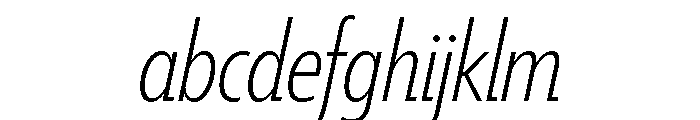 Tempo Extra Condensed Semi Light Italic FONT