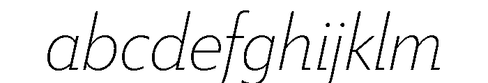 Tempo Extra Light Italic FONT