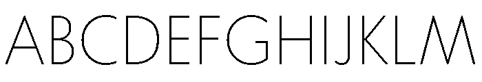 Tempo Extra Light Font UPPERCASE