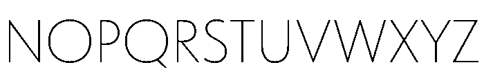 Tempo Extra Light Font UPPERCASE