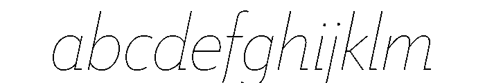 Tempo Hairline Italic FONT