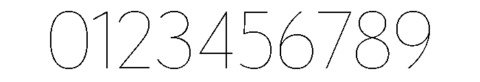 Tempo Hairline Font OTHER CHARS