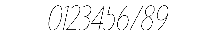 Tempo Italic Font OTHER CHARS