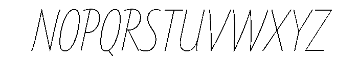 Tempo Italic Font UPPERCASE