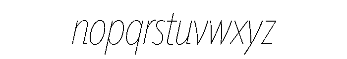Tempo Italic Font LOWERCASE