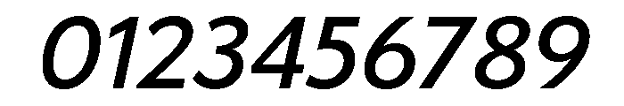 Tempo Medium Italic Font OTHER CHARS