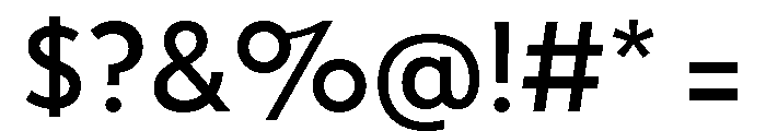 Tempo Medium Font OTHER CHARS