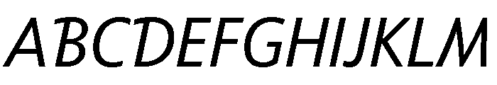 Tempo Regular Italic Font UPPERCASE