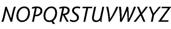 Tempo Regular Italic Font UPPERCASE