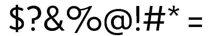 Tempo Regular Font OTHER CHARS