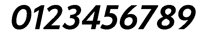 Tempo Semi Bold Italic Font OTHER CHARS