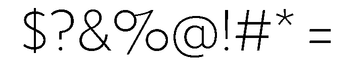 Tempo Semi Light Font OTHER CHARS