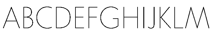 Tempo Thin Font UPPERCASE