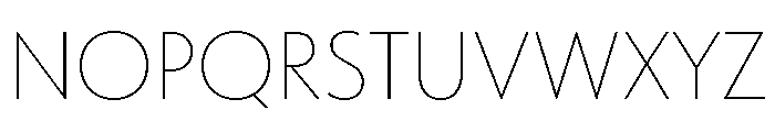 Tempo Thin Font UPPERCASE