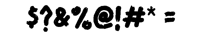 Tenacious Brush Regular Font OTHER CHARS