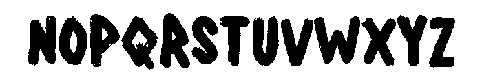 Tenacious Brush Regular Font UPPERCASE