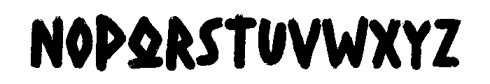 Tenacious Brush Regular Font LOWERCASE