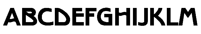 Text Gothic Bold Font UPPERCASE