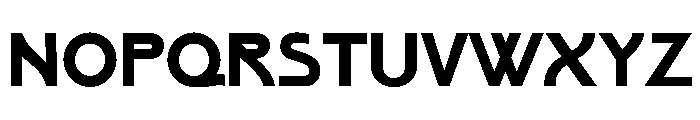 Text Gothic Bold Font UPPERCASE