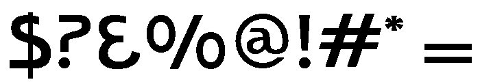 Text Gothic Regular Font OTHER CHARS