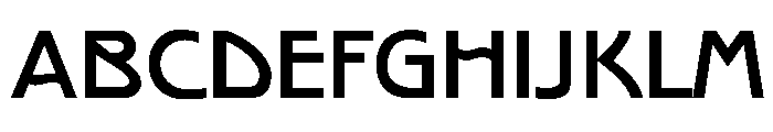 Text Gothic Regular Font UPPERCASE