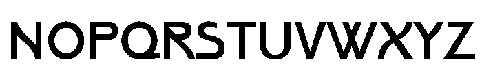 Text Gothic Regular Font UPPERCASE