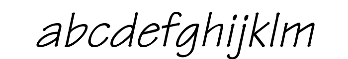 Techno Italic Font LOWERCASE