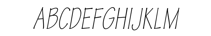 TektonPro-LightCondObl Font UPPERCASE