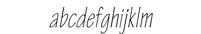 TektonPro-LightCondObl Font LOWERCASE