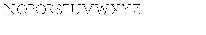 Teletex Light Font UPPERCASE