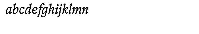 Telltale Italic Font LOWERCASE