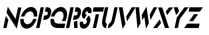 Templett Condensed Italic Font UPPERCASE