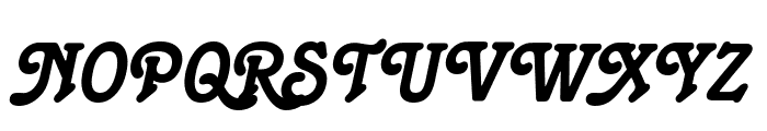 Terra Italic Font UPPERCASE