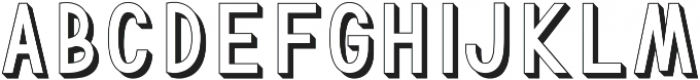 TF Continental Outline 3D ttf (400) Font UPPERCASE